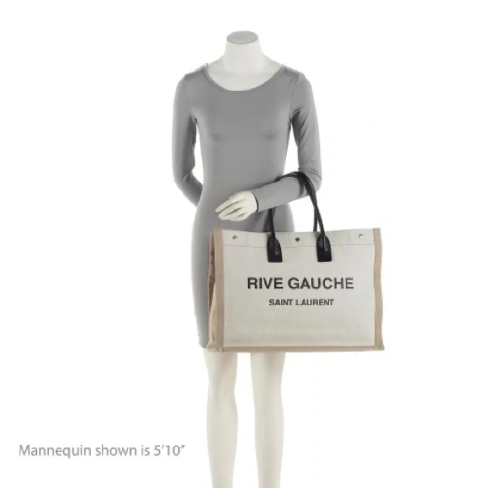 Saint Laurent Canvas RIVE GAUCHETote Bag Purse